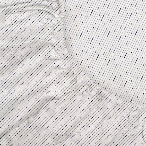 NEW Modern Living 300 Thread Count Organic Cotton King Dotted Line Sheet Set - Picture 4 of 4